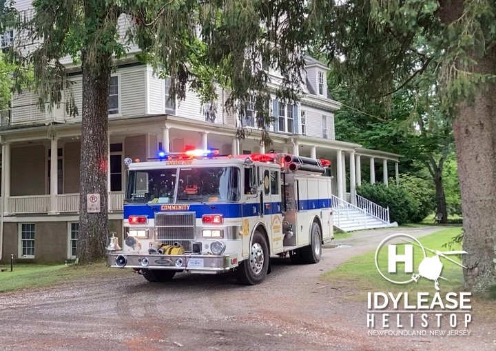 Community Fire Company fire engine at Idylease in Newfoundland, New Jersey